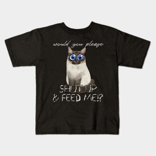 Hungry cat Kids T-Shirt